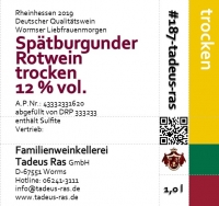 Spätburgunder trocken 2019